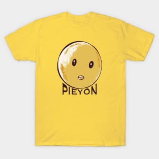 Oshi no Ko or My Star Anime Characters Pieyon the Chick Head Muscle Man with Aesthetic Black Lettering in Yellow T-Shirt